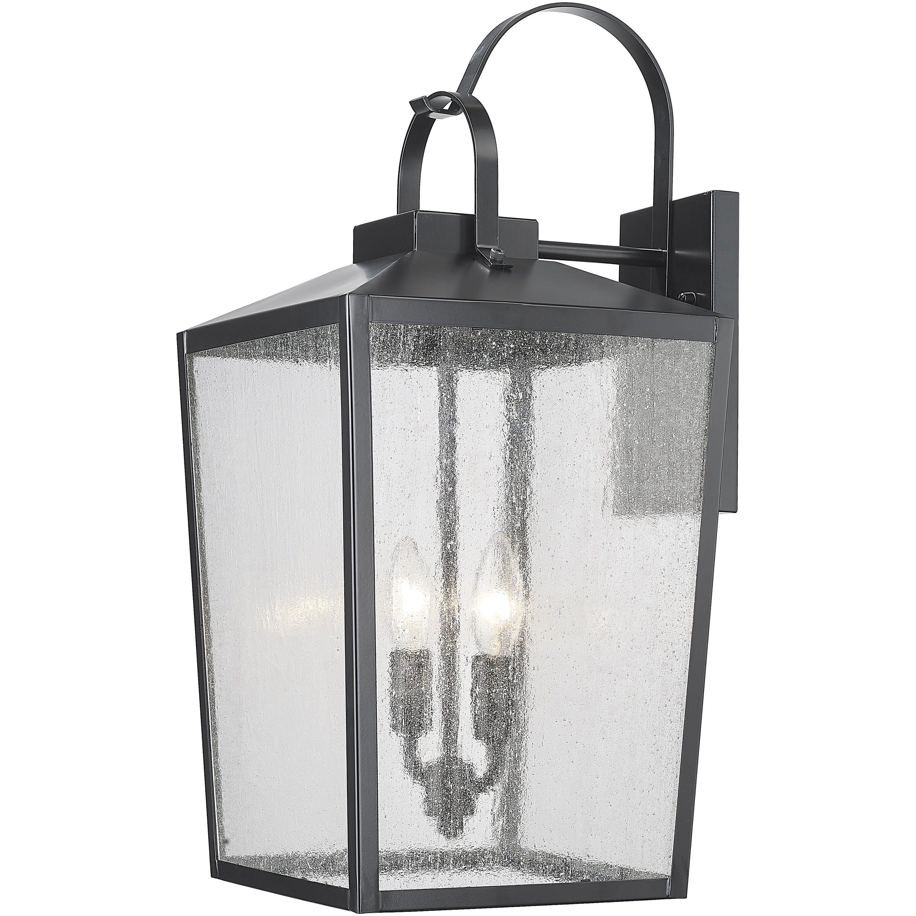 Devens 2 Light 21.75 inch Powder Coated Black Outdoor Wall Sconce